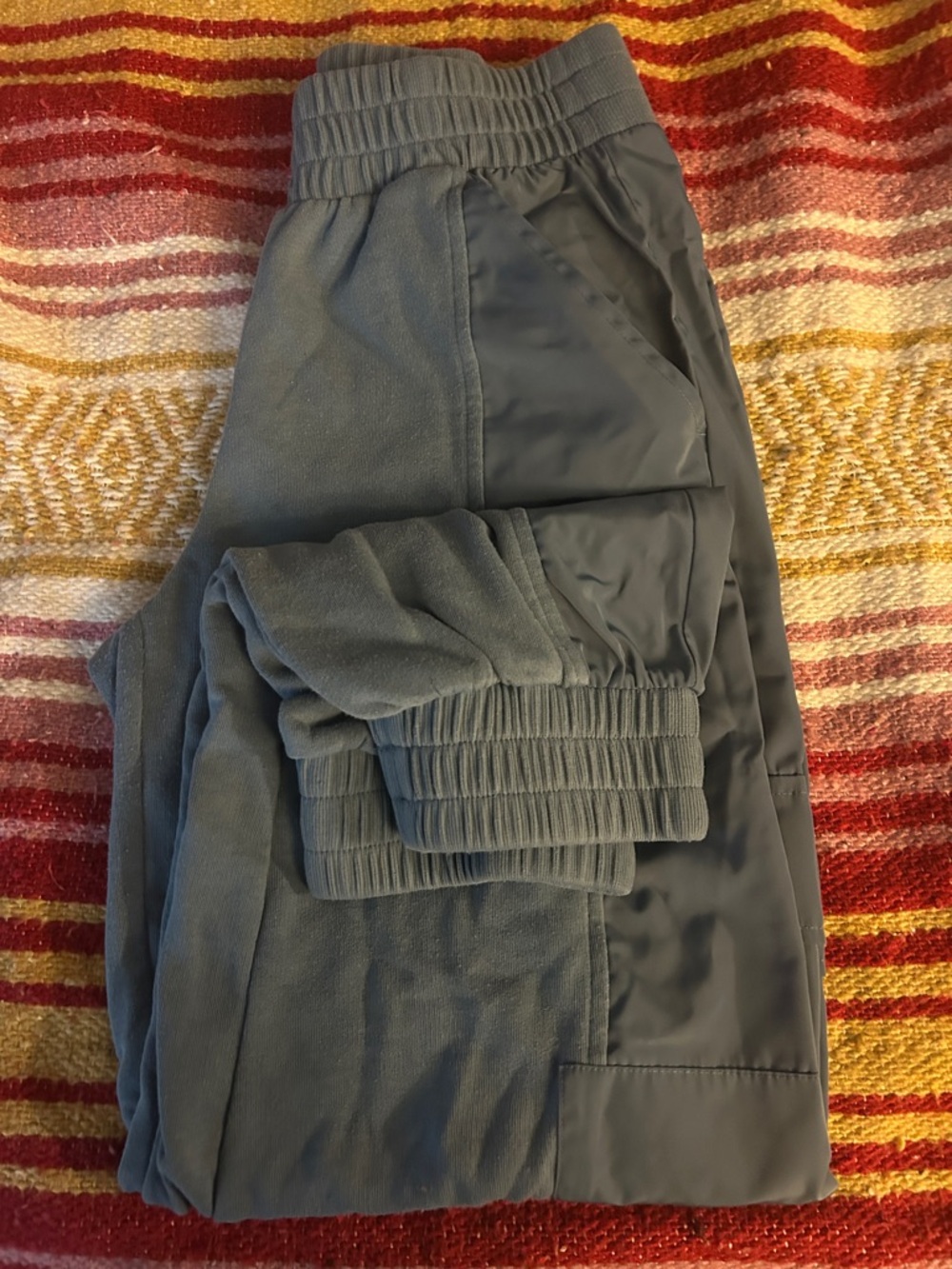 Lou & Grey Charcoal Gray Track Jogger Pants